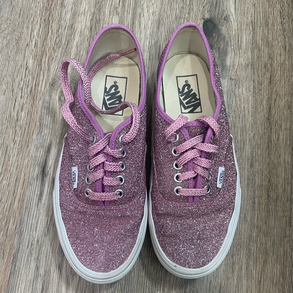 SPARKLE PINK VANS